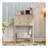 Narrow Console Table, Slim Sofa Table With Three Storage Drawers And Bottom Shelf (Beige)-1174691372