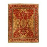 Rust Fine Hand Knotted Augra 7'4"x9'1"