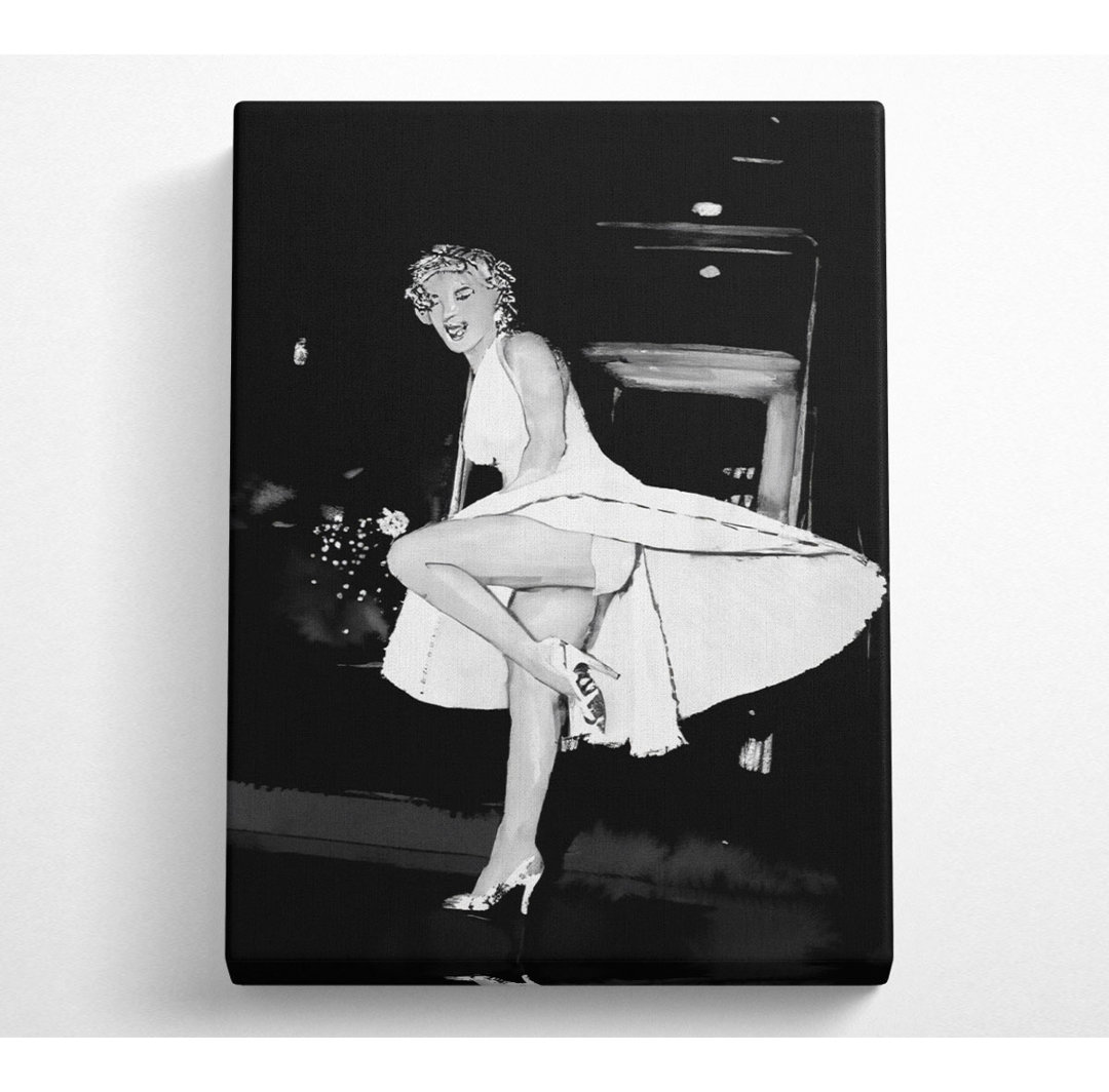 Marilyn Monroe Weißes Kleid - Kunstdrucke auf Leinwand