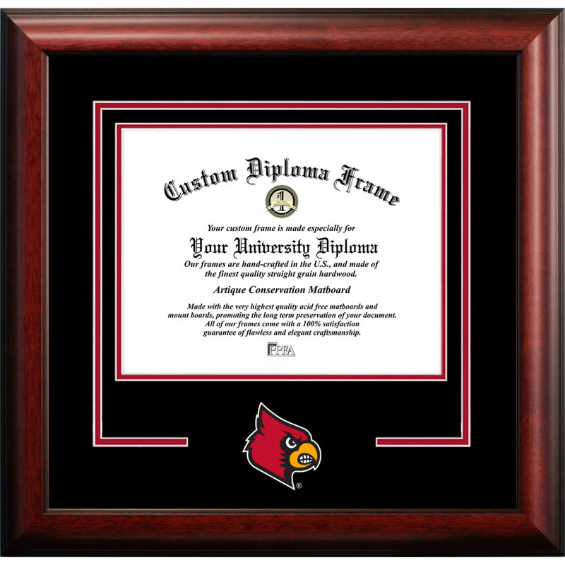Cadre de diplôme d’esprit louisville cardinals NCAA