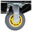 Chariot de camion pliable robuste avec 5 roues silencieuses - chariot en acier d'une capacité de 1500 lb pour le déplacement d'entrepôt et de maison
