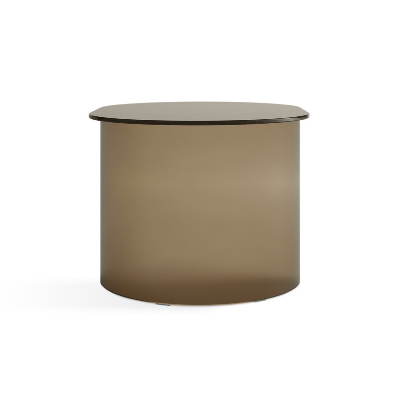 Half Past Glass End Table, 18" H x 29" W x 21" D