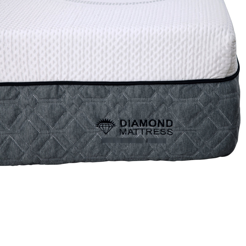 Très grand matelas en mousse à mémoire de forme de très grande graphène 12 po, blanc, King