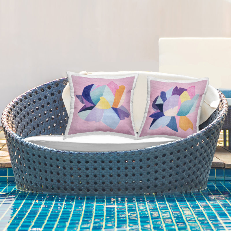 Coussin décoratif géométrique intérieur / extérieur