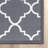 Bethie Gray Non-Skid Moroccan Trellis Machine Washable Area Rug-24753936