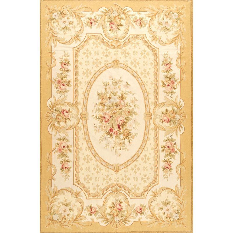 Tapis unique Aubusson 6 x 9 Modren