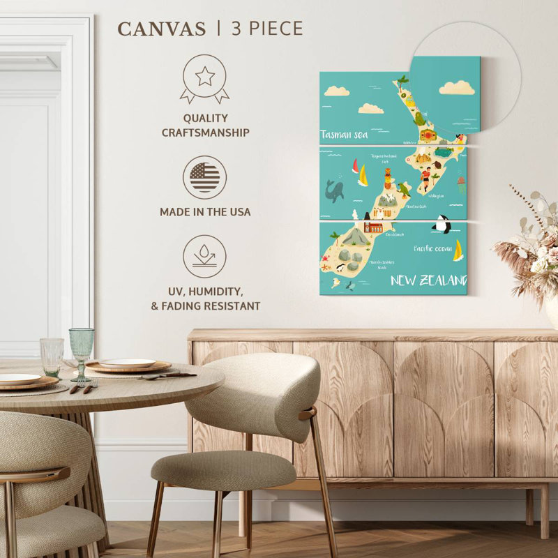 Carte pour enfants Keiri, Nouvelle-Zélande, H 38 po x l 24 po