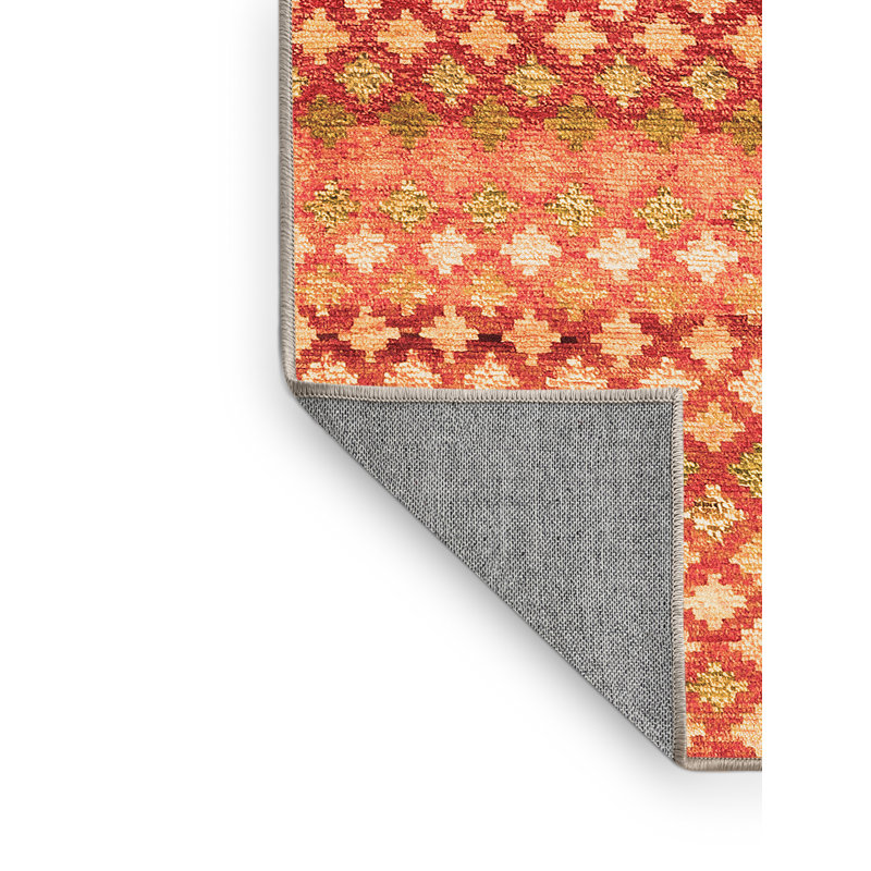 Modoulamin Performance Geometric Indoor Rug, Rectangle 6' x 9'