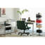 Chaise de bureau avec accoudoirs - Revêtement en velours doux, hauteur réglable, pivotant à 360 ° pour un confort intérieur avec roulettes, siège confortable, coussin supplémentaire, caractéristiques de la maison