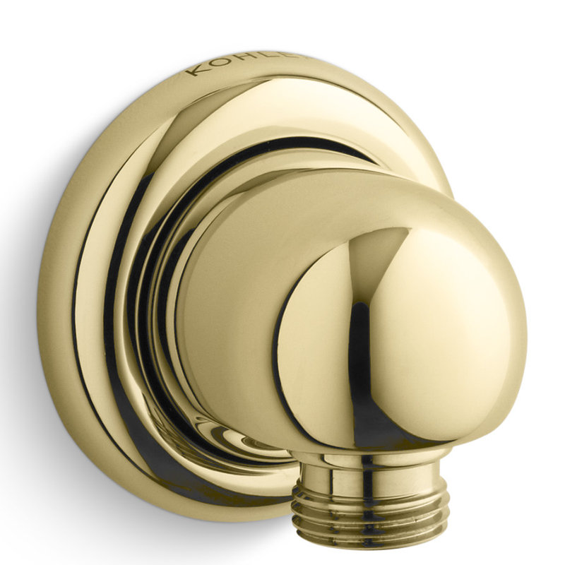 Mastershower Wall Supply Elbow, Vibrant Polished Brass