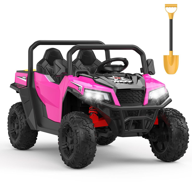 Rouler sur camion à benne basculante, voiture 24V avec télécommande, Rose