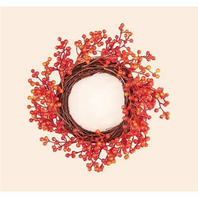 12" Artificial Fall Weatherproof Berry Wreath