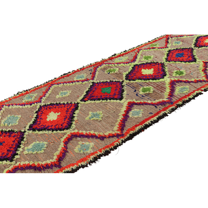 One-of-a-Kind 3'3”x13' Hand Knotted Area Rug