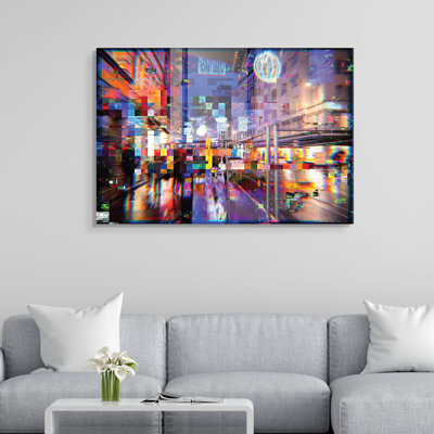 Élégante peinture décorative en verre trempé de 19,7 po x 27,6 po | 100% verre trempé, épaisseur: 0,16 pouce | Parfait pour la décoration intérieure, le salon et le bureau | Superbe œuvre d'art avec une esthétique moderne