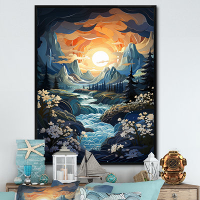Reproduction d'art sur toile «Orangeberg sarcelle» par Ansel Adams