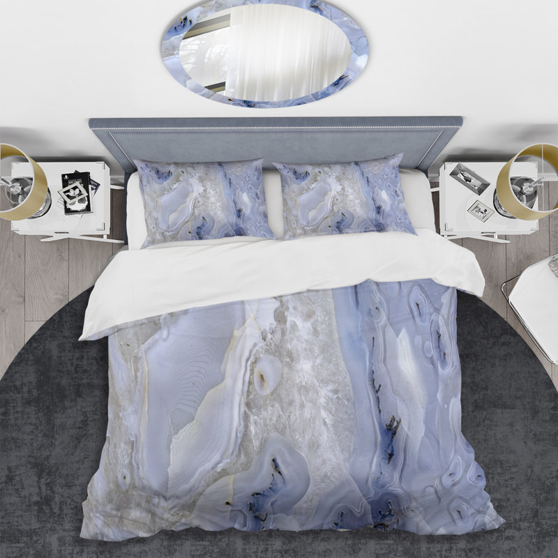 Ensemble de housse de couette moderne et contemporaine, Housse simple + 1 taie décorative