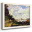 «Sailing At Argenteuil», reproduction d'art encadrée sur toile par Claude Monet-579354461-579354462