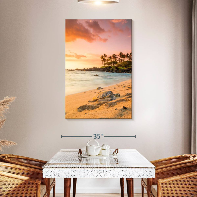 Brampt Kukio Beach Turtle, 48" H x 32" W