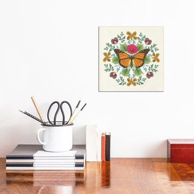 Butterfly Mandala by Wild Apple Portfolio - Wrapped Canvas Gallery-Wrapped Canvas Giclée