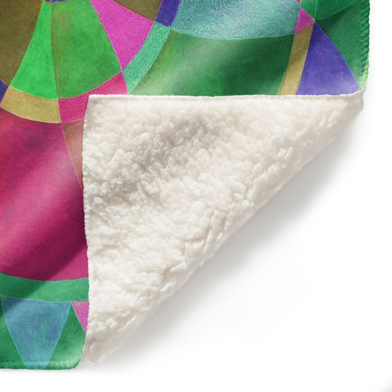 Couverture sherpa doux mandala i c, l 51 po x L 60 po