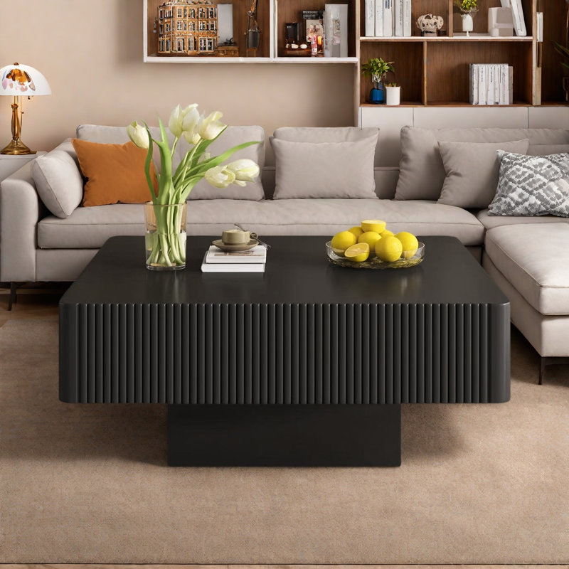 Square Coffee Table, Black