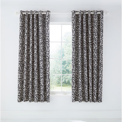 Anise Eyelet Room Darkening Curtains