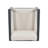 NAVAN OUTDOOR PATIO CLUB CHAIR, SET OF 2, BLACK FRAME WITH BEIGE CUSHION