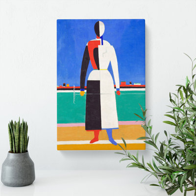 The Rake by Kazimir Malevich - Wrapped Canvas