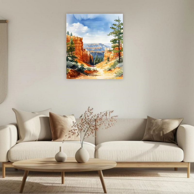 Art mural 24 "x 36" National Canyon