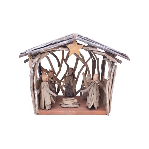 The Holiday Aisle® Driftwood Christmas Nativity Christ | Wayfair