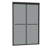 48 - 48 1/3" W x 76" H Semi-Frameless Double Sliding Shower Door 5/16"(8mm) Tempered Glass for Bathroom