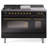 ILVE Nostalgie II Series 48 inch Dual Fuel Range with 5 Sealed Burners, Griddle, Frenchtop (Glass Door)-98196583-98196550