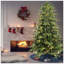 Arbre de Noël en PVC + PE avec 450 lumières UL blanc chaud - 2856 pointes, branches articulées, aiguilles réalistes, support en métal robuste, assemblage facile-842164941