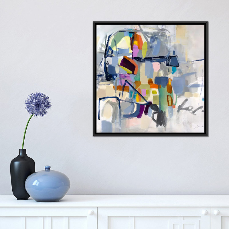 «Head Games», impression sur toile, H 18 po x l 18 po x P 1,5 po, Toile encadrée noire, Pas de tapis