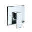 Robinet de douche mural chromé (valve incluse)