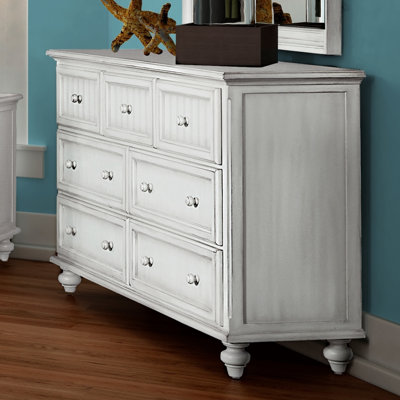 Commode 7 tiroirs Kolya - Finition blanche