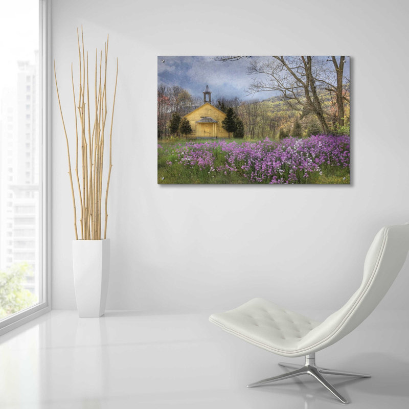 'Fragrant Field' by Lori Deiter Acrylic Glass Wall Art, 24" H x 36" W x 0.2" D
