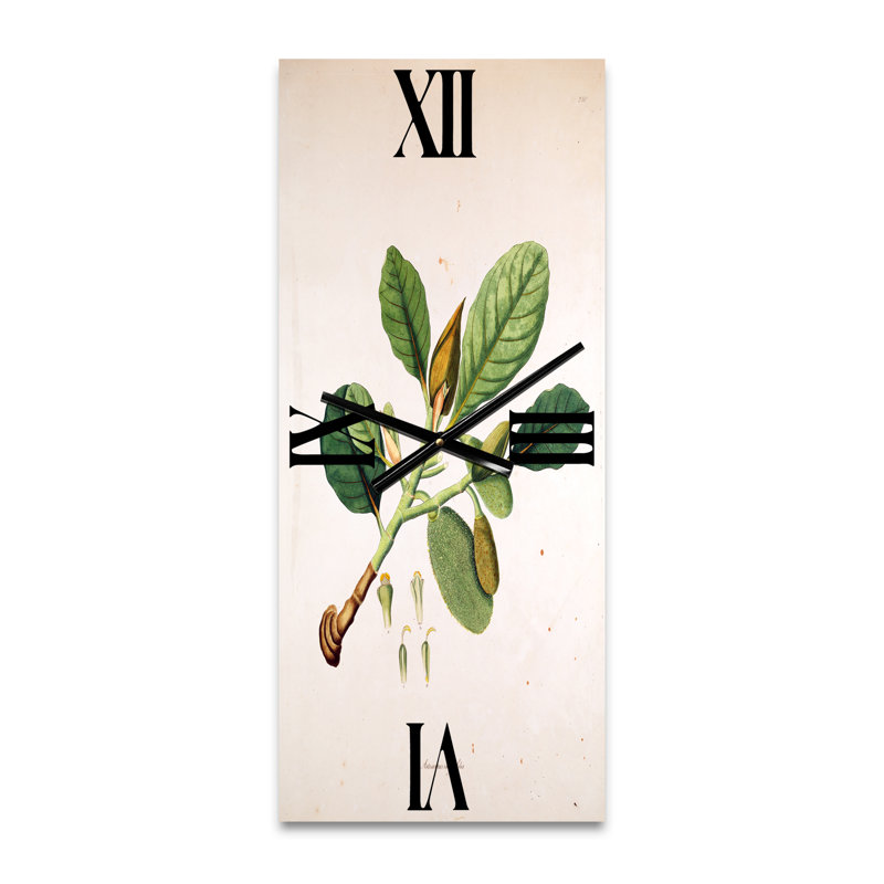 Horloge murale rétro «London Plants I», Grand