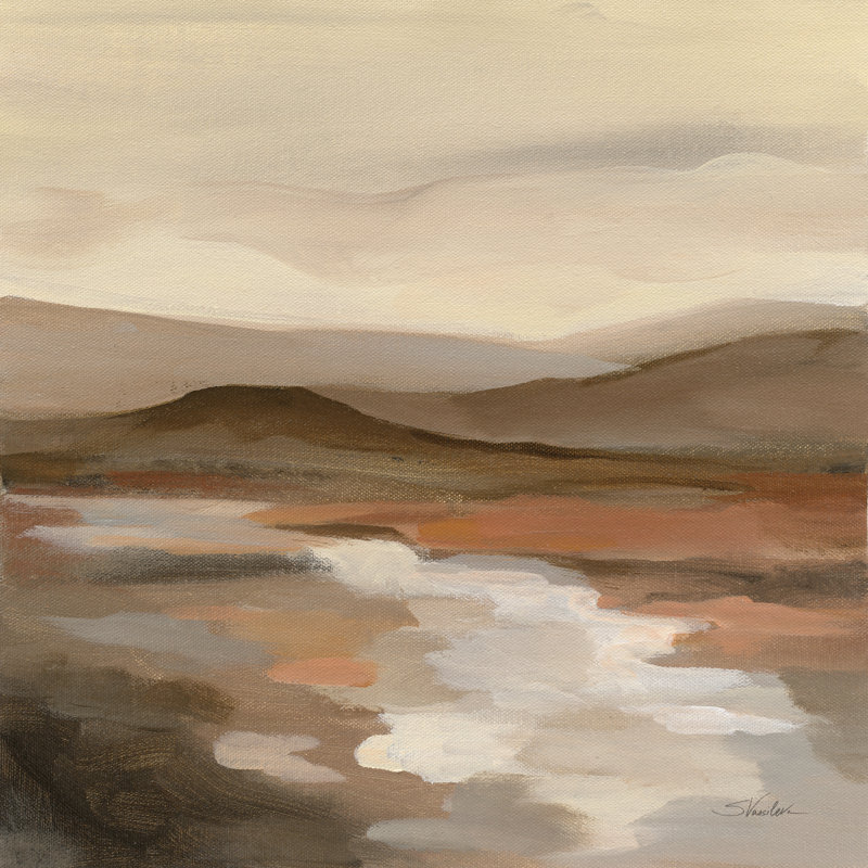 " Cinnamon Riverbank II " Painting Print, 20" H x 20" W x 1.25" D