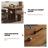 Brown Rectangular Solid Wood Dining Table-2119976078