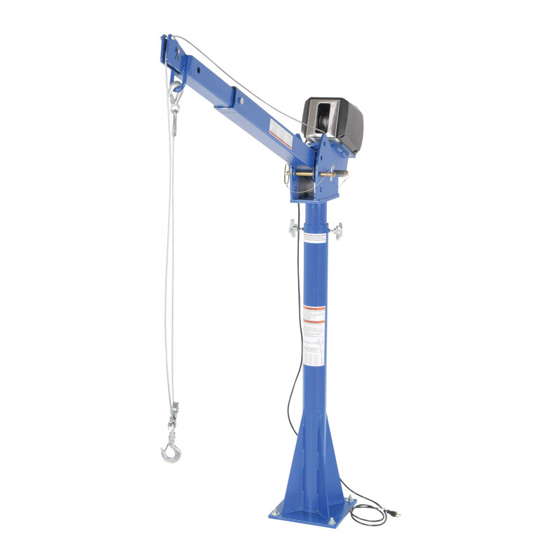 Grue de levage à courant alternatif, H 70,06 po x l 12 po x P 53,38 po