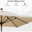 Parasol de table inclinable 78 po Market-99526534