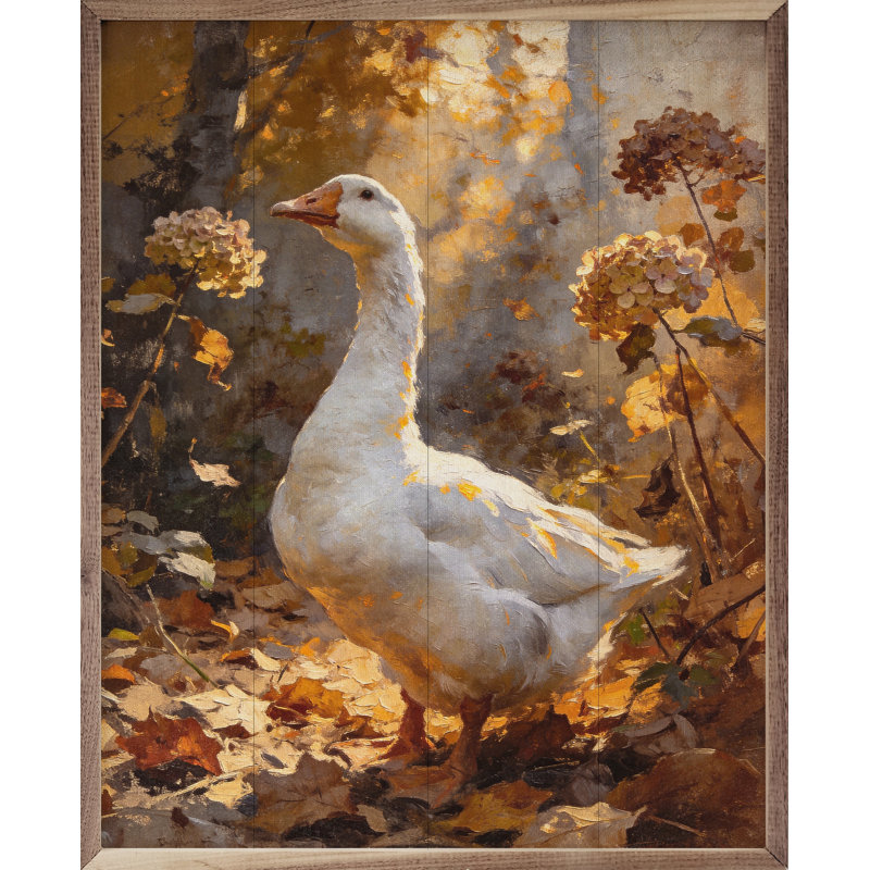 Oie d'automne, H 20 po x l 16 po