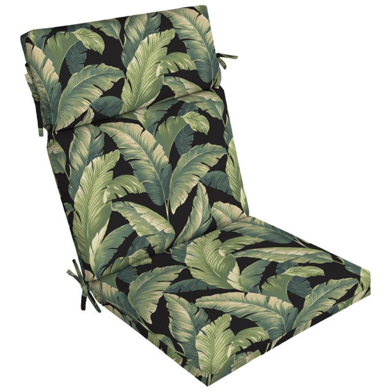 Coussin de chaise d'extérieur ARDEN, Noir/vert