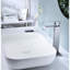 Robinet de lavabo de salle de bain à poignée simple en nickel brossé et accrédité, débit de 1,2 gallon par minute, bonde escamotable, installation facile vérifiée, installation-121627409
