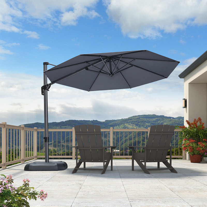 304cm Cantilever Parasol, Grey