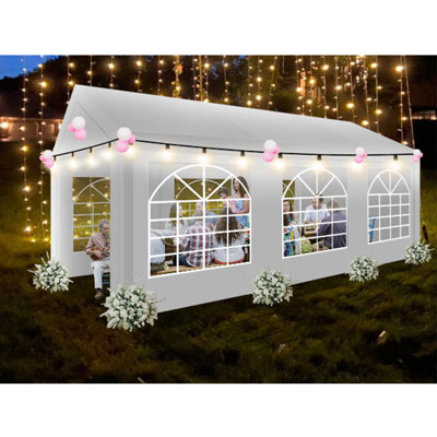 20 Ft. W x 10 Ft. D Party Wedding Tent with 6 Sidewalls, Outdoor Heavy Duty Canopy