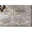 Tapis floral gris / brun noué à la main Floral-1261133198