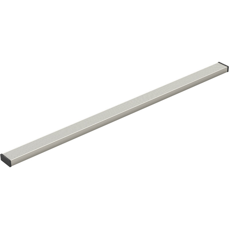 Linear Grid Shower Drain, Anodized Brushed Nickel