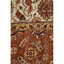 Wool Oriental Area Rug in Rust/Ivory